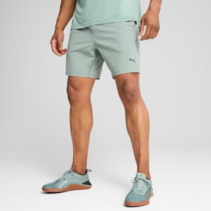TRAINING TECH Men's 7" Stretch Woven Shorts, Green Moon, extralarge